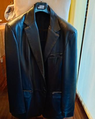 Giacca in pelle Gianni Versace