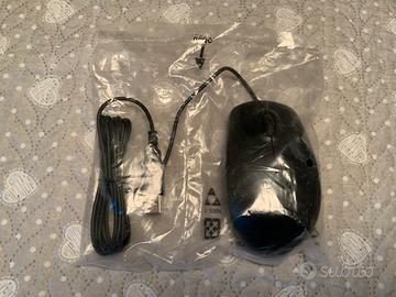 Mouse ottico nero con USB