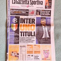 Gazzetta Dello Sport Inter Campione 2009 Mourinho