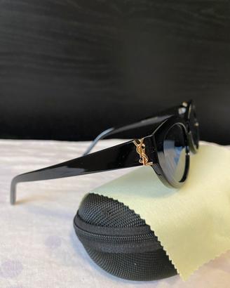 Occhiali da sole cat-eye neri Yves Saint Laurent