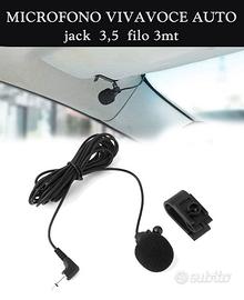 MICROFONO VIVAVOCE AUTO jack 3,5 filo 3mt