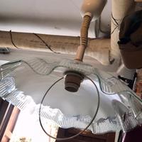 Lampadario in vetro per cucina