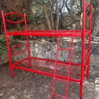 Struttura letto a Castello Rosso (scomponibile)
