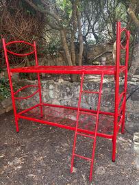 Struttura letto a Castello Rosso (scomponibile)