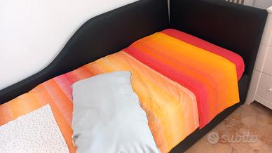 Letto singolo in ecopelle 
