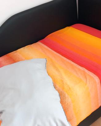 Letto singolo in ecopelle 