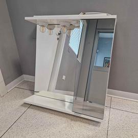 SPECCHIERA DA BAGNO CON ANTA E RIPIANI E LUCI