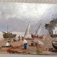 Trittico di Quadretti ad olio su rame