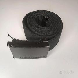 Cintura nera Urban Classics tessuto regolabile