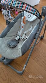 Sdraietta dondolo neonato Lionelo Otto (grigio)