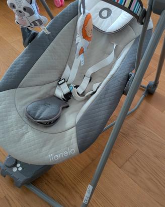 Sdraietta dondolo neonato Lionelo Otto (grigio)