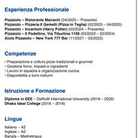 Pizzaiolo / Cameriere