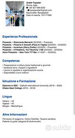 Pizzaiolo / Cameriere