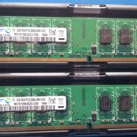 MEMORIE RAM SAMSUNG 4 GB (2 x 2 GB) DDR2 667 MHz