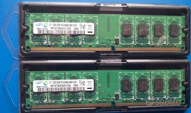 MEMORIE RAM SAMSUNG 4 GB (2 x 2 GB) DDR2 667 MHz