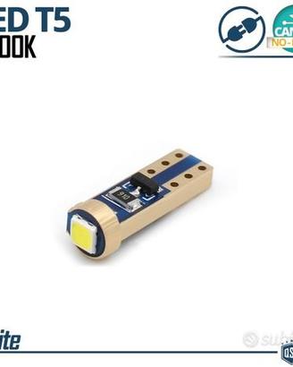 Lampadina LED T5 CANbus Luce Bianca POTENTE 6500K