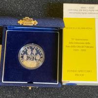 500 LIRE FONDAZIONE CITTA' VATICANO ARGENTO PROOF