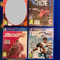 Giochi PS4 - topspin tennis - motogp - ride3
