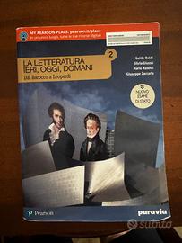 LA LETTERATURA IERI OGGI DOMANI 2 - 9788839536457