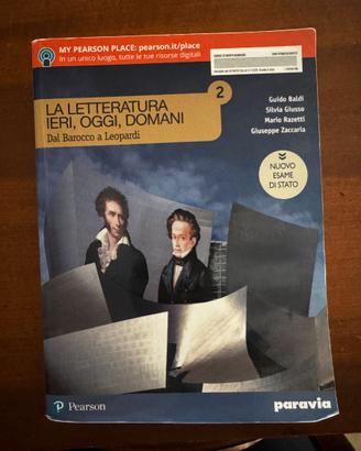 LA LETTERATURA IERI OGGI DOMANI 2 - 9788839536457