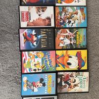 VHS collezione film cartony disney e altri
