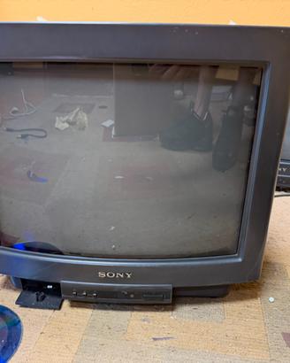 sony trinitron tv crt 14”