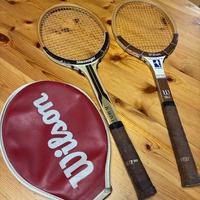 COPPIA RACCHETTE TENNIS IN LEGNO - VINTAGE