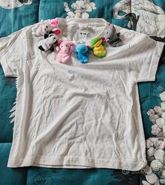 T-shirt Fruit of the Loom bianca 3-4 anni