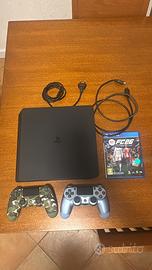 PS4 Slim 500GB + 2 Controller + FC 26 + Cavo HDMI