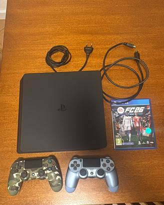 PS4 Slim 500GB + 2 Controller + FC 26 + Cavo HDMI