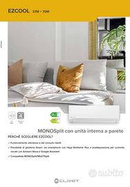CLIVET – CLIMATIZZATORI 9.000 BTU