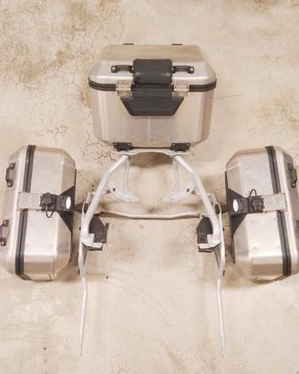 TRIS VALIGIE + TELAIETTI 56LT + 36LT (X 2) HONDA X