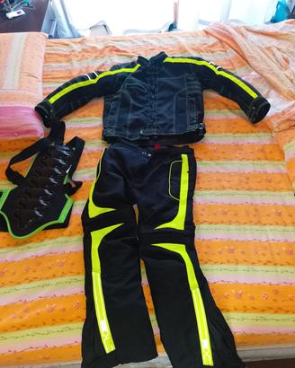 tuta moto bambino 8/10 anni