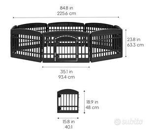 Recinto modulare componibile per piccoli animali