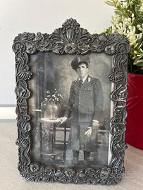Foto militare in cornice stile liberty anni 20