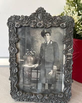 Foto militare in cornice stile liberty anni 20