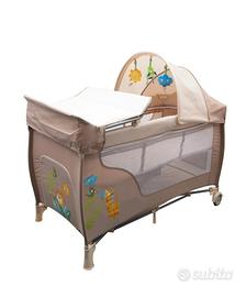 Lettino jungle Friends Deluxe giordani + materasso