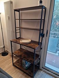 VASAGLE Scaffale Mobile Cucina 6 ripiani 