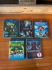 Lotto 5 Film Blu-Ray: Spider-Man, Hulk, Narnia ecc
