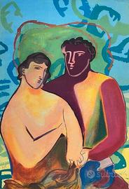 Chia Sandro serigrafia su carta cm.89 x 61