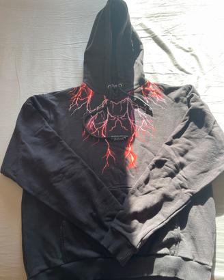 Felpa in cotone con cappuccio