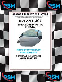 PORTIERA COMPLETA LATO GUIDA SMART 451