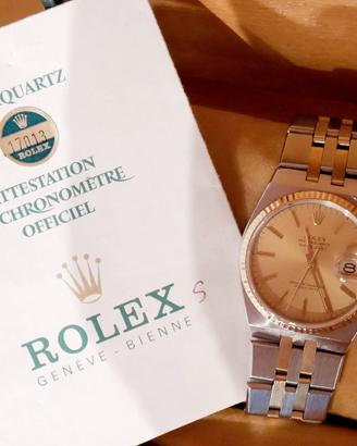 Rolex Oysterquartz Date Just ref. 17013  Acc/Oro