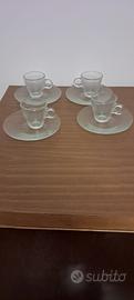 set 4 tazzine caffè in vetro Bormioli Rocco
