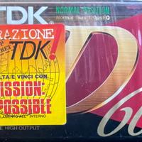 Lotto 5 audiocassette nuove in imballo originale