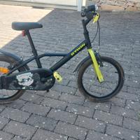 Bici bicicletta bambino misura 16 btwin dark hero