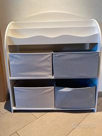 Mobile contenitore per giochi e libri bambini