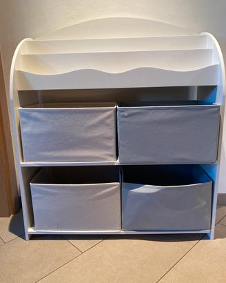 Mobile contenitore per giochi e libri bambini