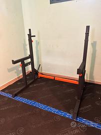 Squat Rack ISE SY-RK1002 regolabile 200kg