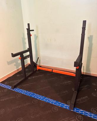 Squat Rack ISE SY-RK1002 regolabile 200kg